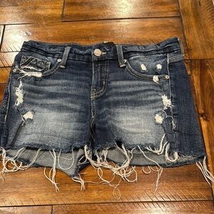 NWOT women’s Buckle Black denim shorts. Size 25.